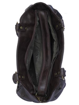 brown leatherette regular handbag - 15123958 - Standard Image - 3