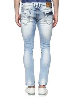 blue cotton ripped jeans - 15124462 - Standard Image - 3