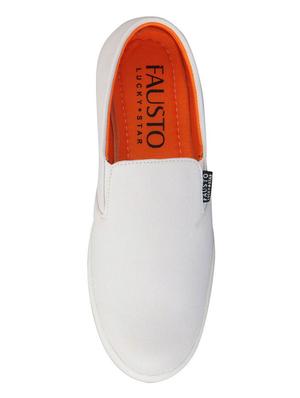white Canvas casual slipon - 15125831 - Standard Image - 3
