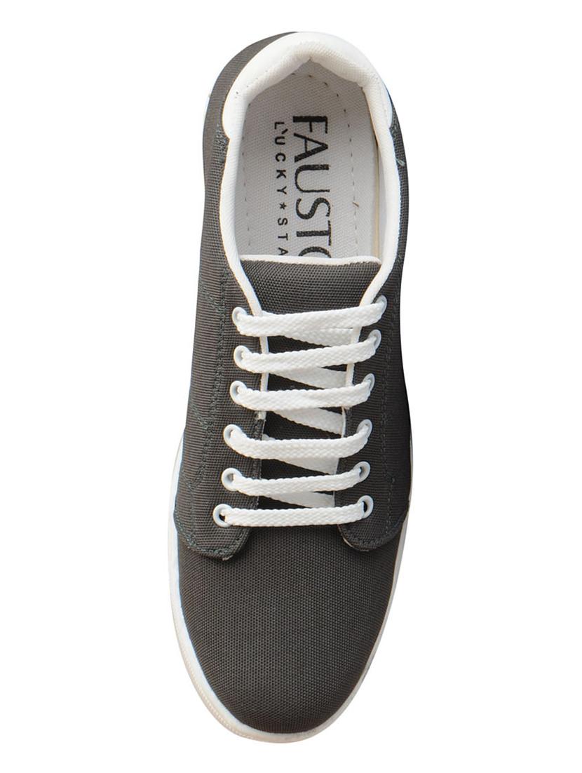 grey canvas lace up sneaker - 15125886 - Zoom Image - 3