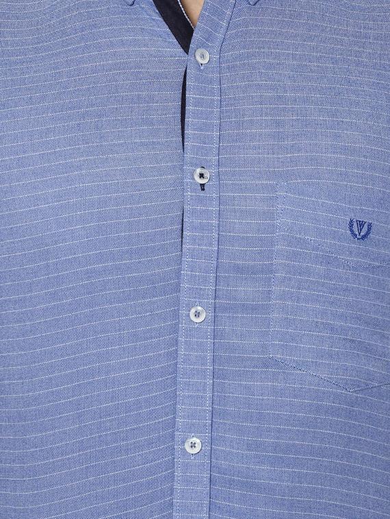 blue cotton casual shirt - 15126355 - Zoom Image - 3