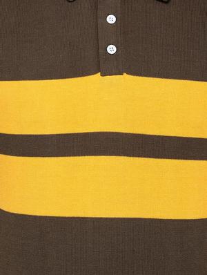 brown cotton polo t-shirt - 15126468 - Standard Image - 3