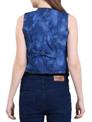 bow detail sleeveless embellished summer jacket - 15128189 - Standard Image - 3