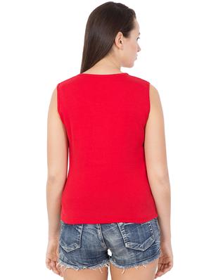 Notch Neck Lace Detail Top - 15132516 - Standard Image - 3