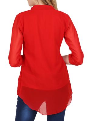 red solid top - 15132614 - Standard Image - 3