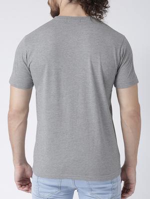grey solid t-shirt - 15133855 - Standard Image - 3