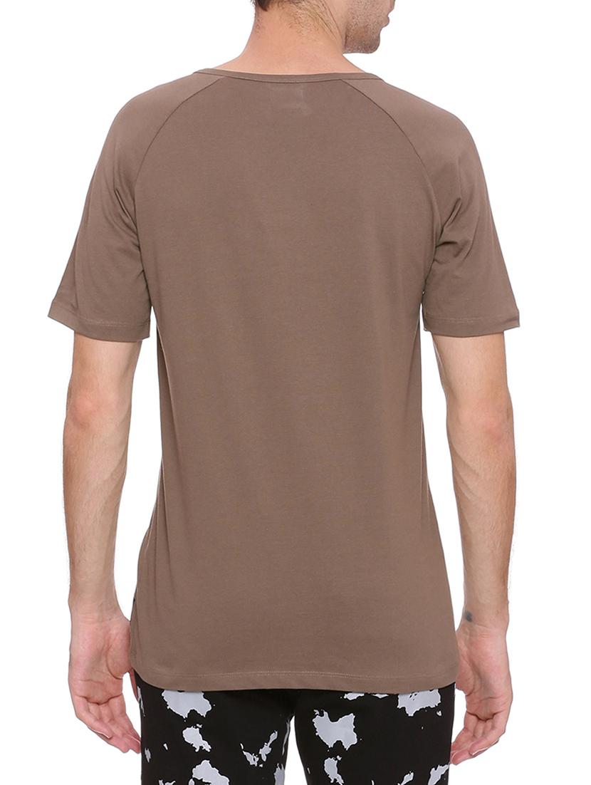 brown cotton t-shirt - 15134950 - Zoom Image - 3