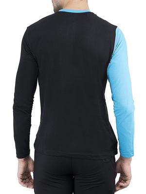 black cotton color block t-shirt - 15135350 - Standard Image - 3