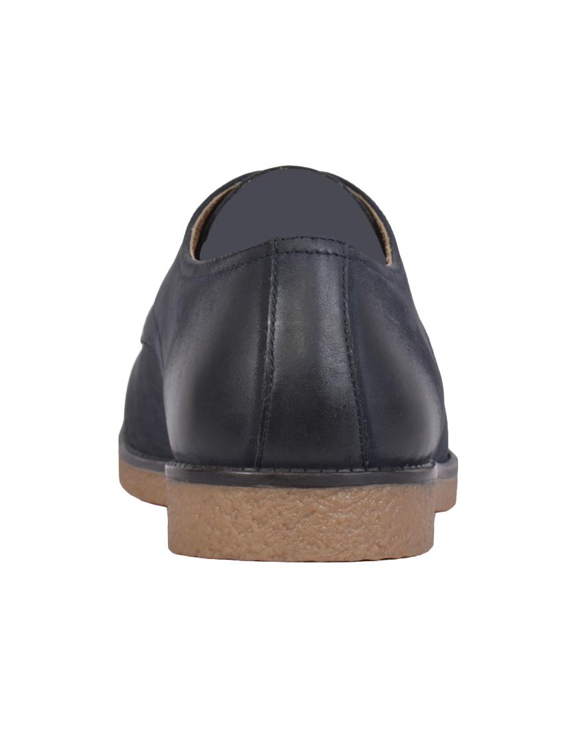 navy leather lace-up derby - 15135996 - Zoom Image - 3