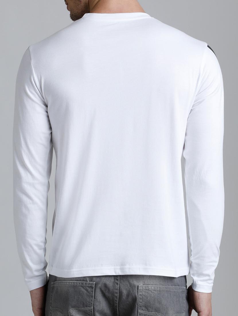 white cotton chest print tshirt - 15136161 - Zoom Image - 3