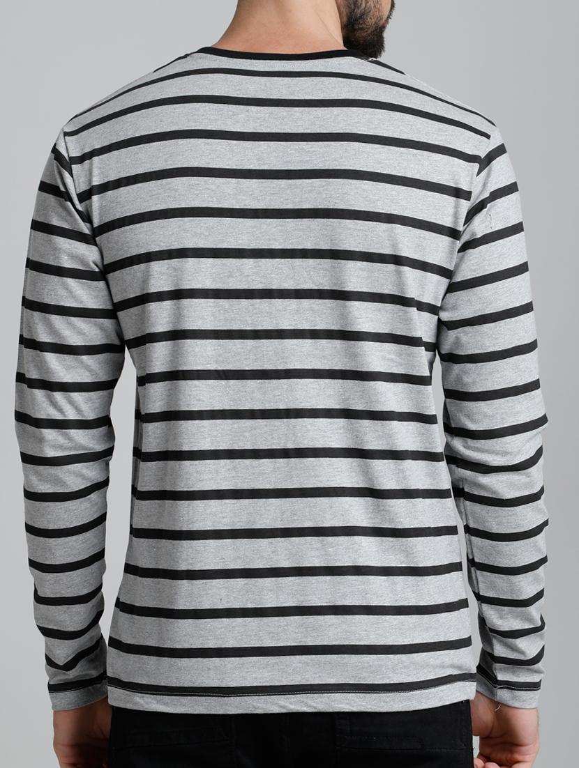 grey striped t-shirt - 15136184 - Zoom Image - 3