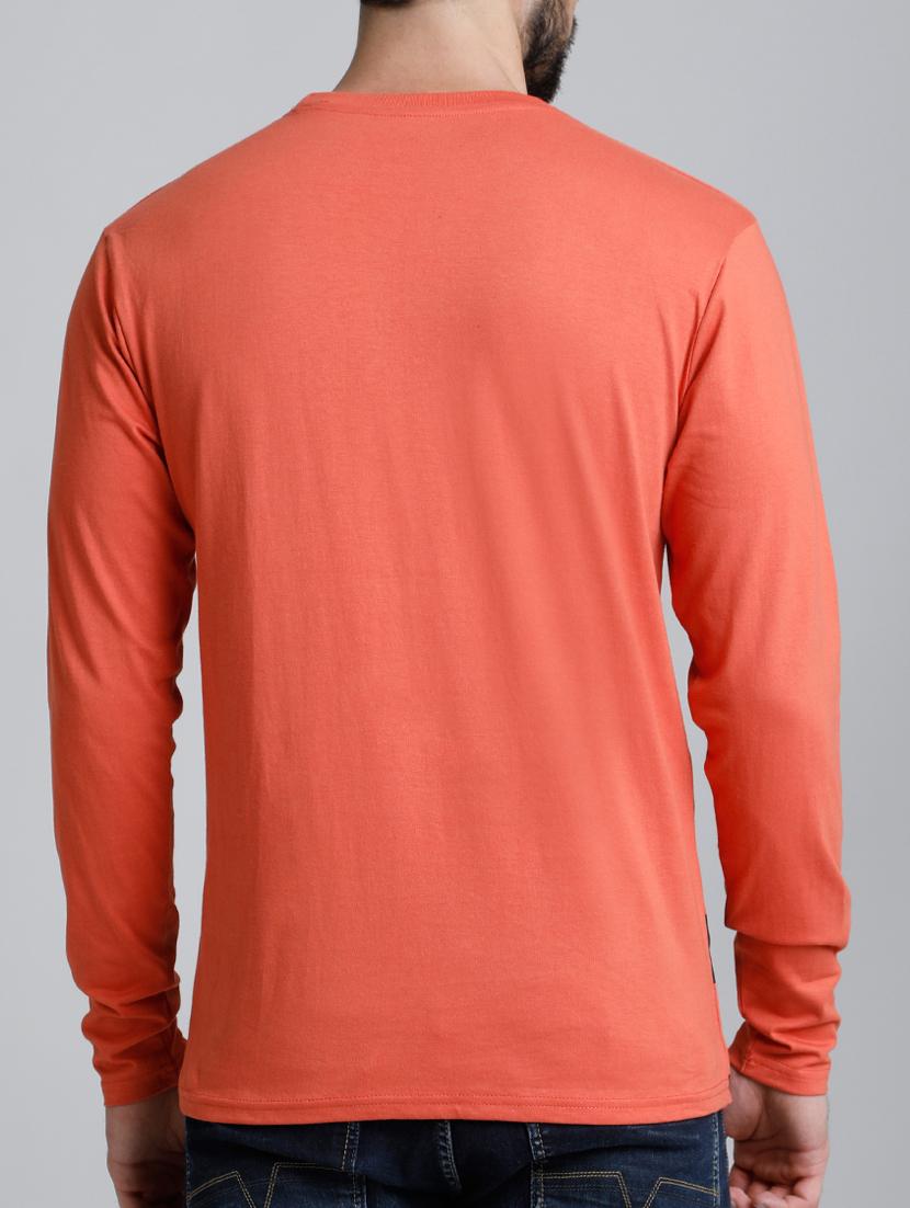 orange cotton t-shirt - 15136188 - Zoom Image - 3