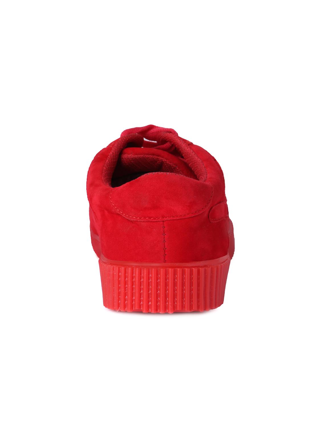 red suede lace up sneaker - 15137990 - Zoom Image - 3