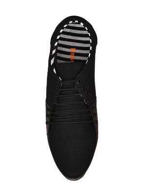 black fabric lace up shoes - 15139052 - Standard Image - 3