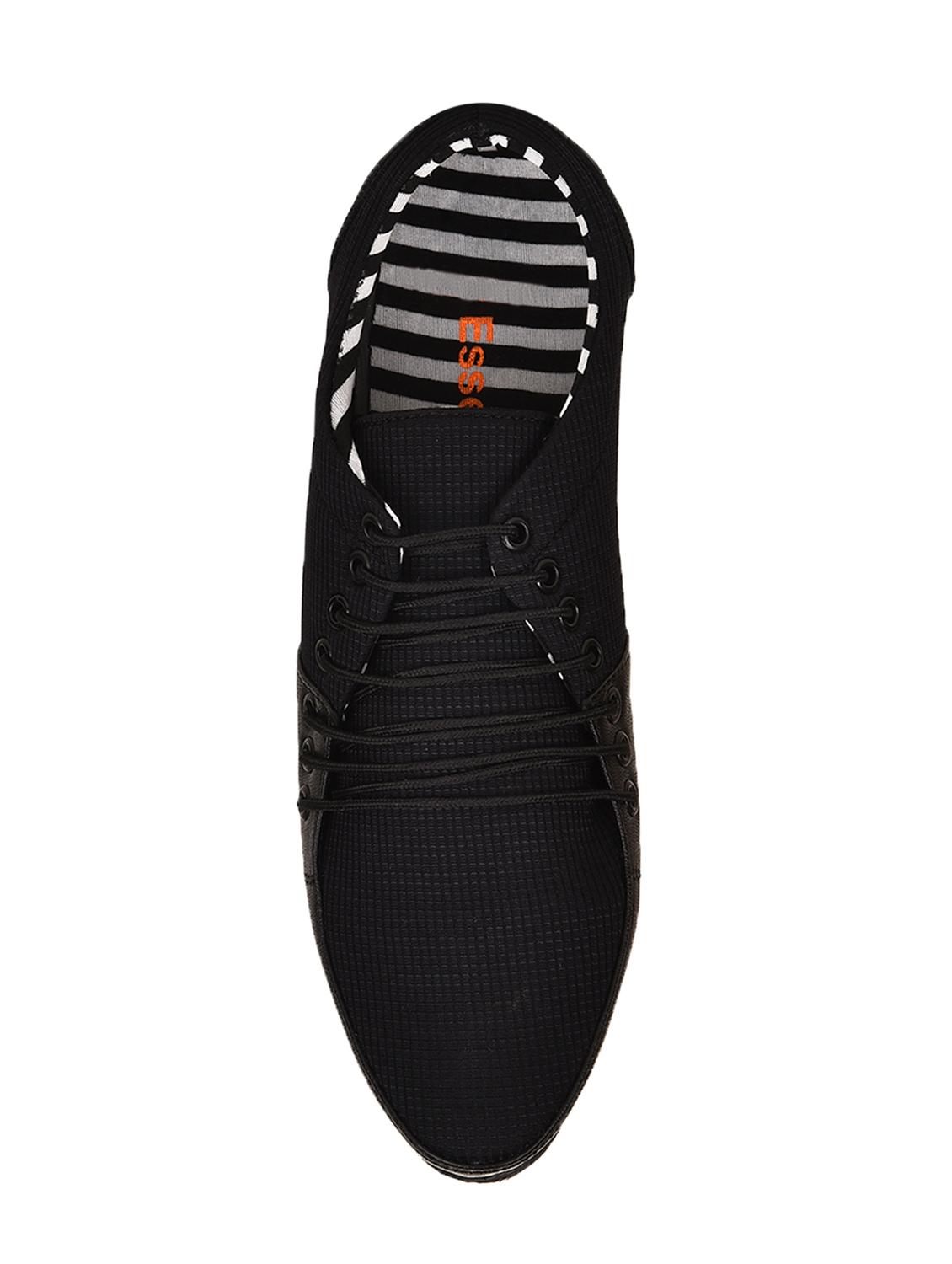 black fabric lace up shoes - 15139052 - Zoom Image - 3