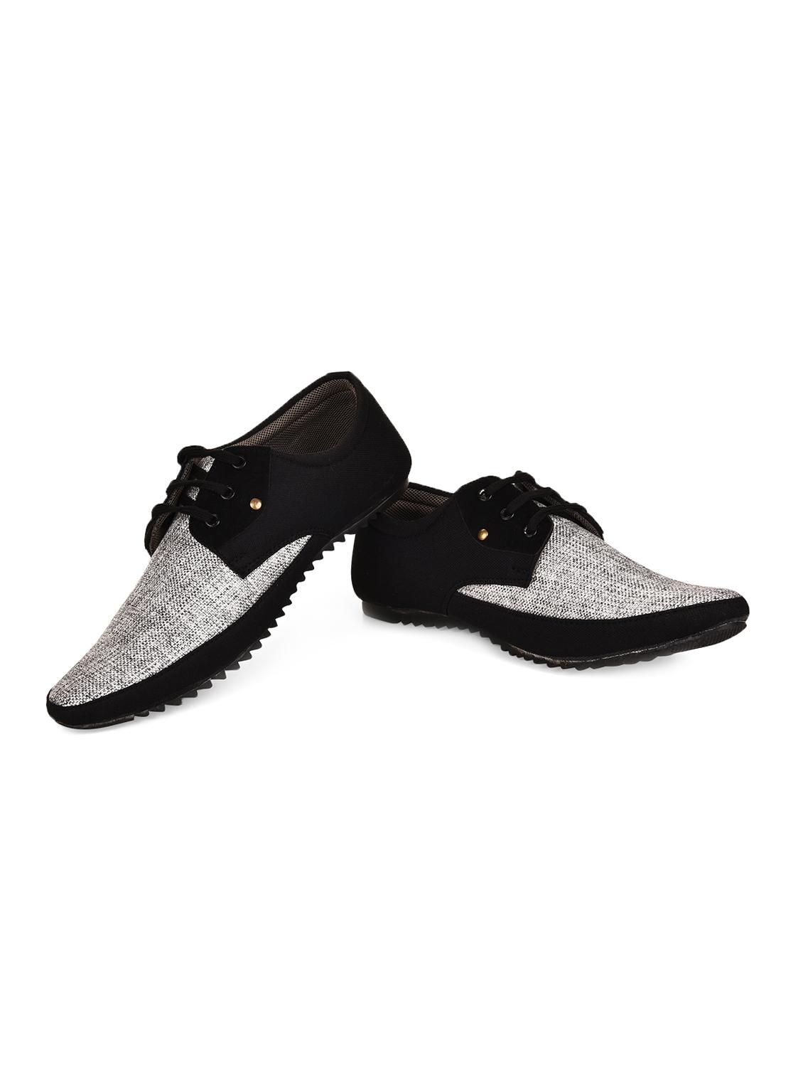black canvas lace up shoes - 15139077 - Zoom Image - 3