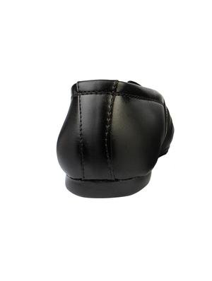 black leatherette slip on sandal - 15142672 - Standard Image - 3