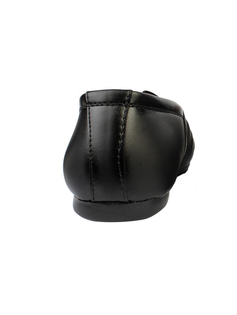 black leatherette slip on sandal - 15142672 - Zoom Image - 3