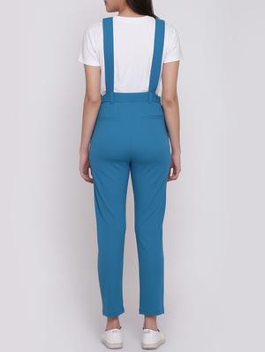 lace panel button detail dungaree - 15143723 - Standard Image - 3