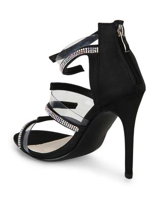 black patent leather closed back sandals - 15144708 - Standard Image - 3