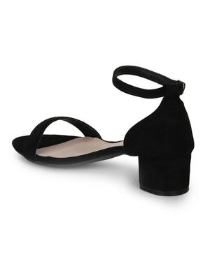 black patent leather ankle strap sandals - 15144739 - Standard Image - 3
