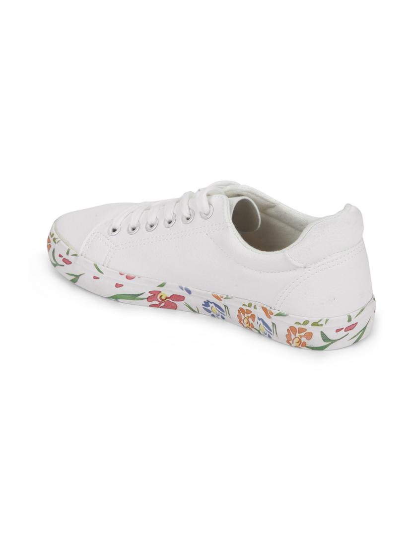 white patent leather laceup sneakers - 15144781 - Zoom Image - 3