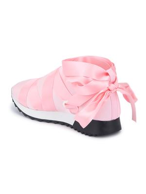 pink patent leather laceup sneakers - 15144801 - Standard Image - 3