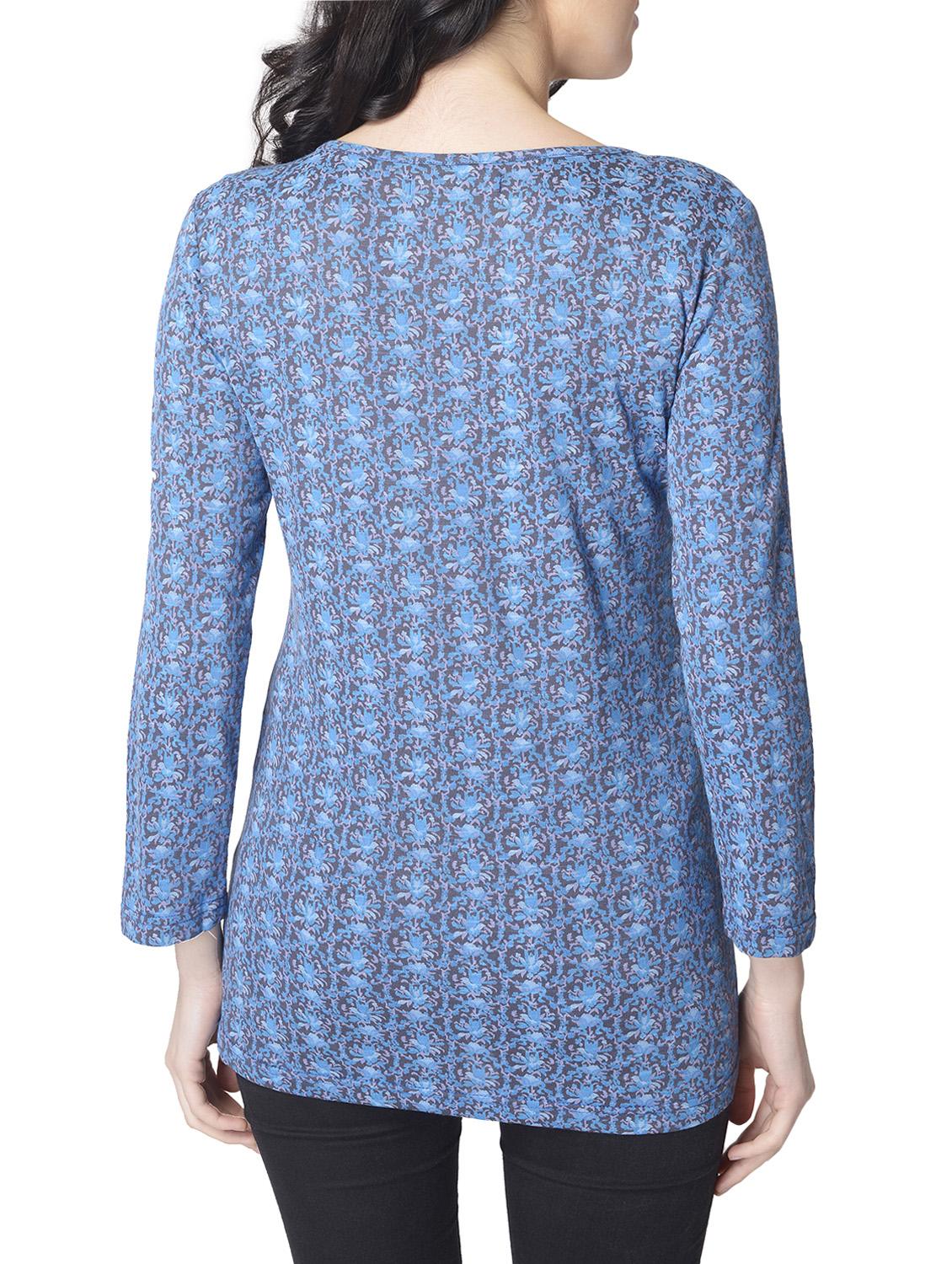 blue printed top - 15144961 - Zoom Image - 3