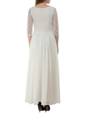 floral laced sequins maxi dress - 15145951 - Standard Image - 3
