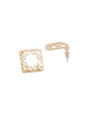 gold studs earring - 15146012 - Standard Image - 3
