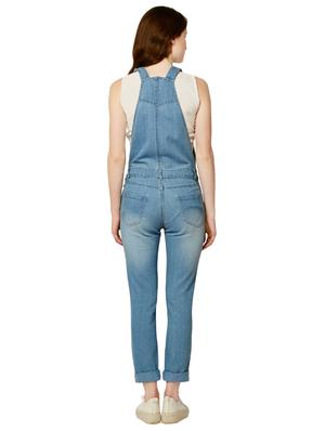solid blue denim dungaree - 15146707 - Standard Image - 3