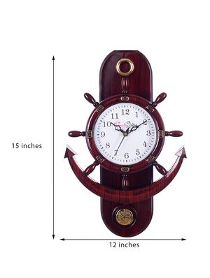 Decorative Retro Anchor Brown Pendulum Wall Clock - 15148930 - Standard Image - 6