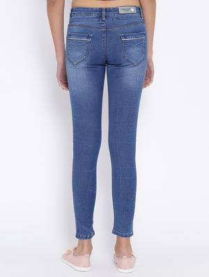 blue stone wash denim jeans - 15152919 - Standard Image - 3