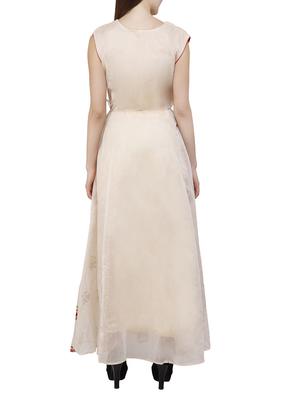 embroidered a-line gown - 15154612 - Standard Image - 3