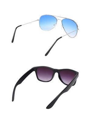abner combo of 2 sunglasses aviator & wayfarer sunglasses-combo 2330 - 15156112 - Standard Image - 3