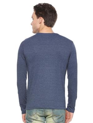 blue cotton blend pocket t-shirt - 15160629 - Standard Image - 3