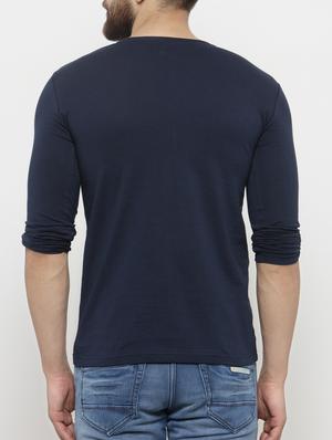 navy blue cotton t-shirt - 15160941 - Standard Image - 3