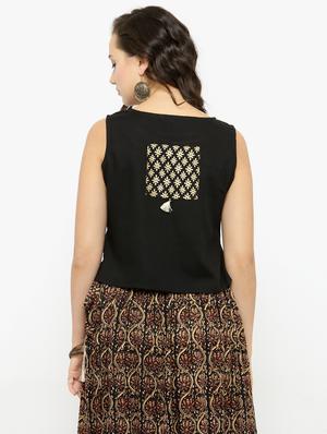 black viscose blouse - 15162930 - Standard Image - 3
