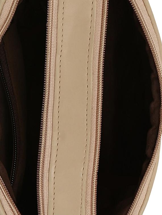 cream leatherette regular sling bag - 15166535 - Zoom Image - 3