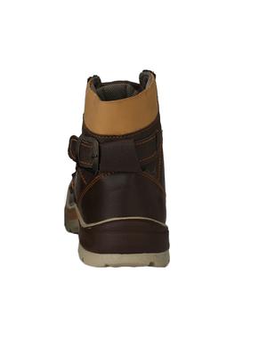 brown leatherette high ankle boot - 15168150 - Standard Image - 3