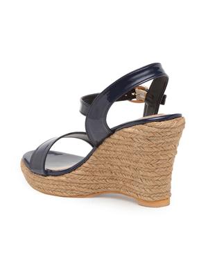 blue ankle strap wedge - 15168163 - Standard Image - 3