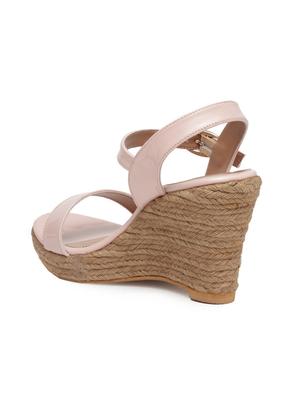 pink ankle strap wedge - 15168164 - Standard Image - 3