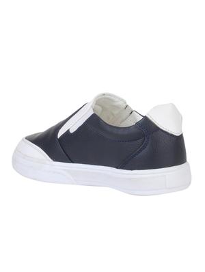 navy blue leatherette sneaker - 15168459 - Standard Image - 3