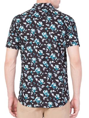 black cotton casual shirt - 15168661 - Standard Image - 3