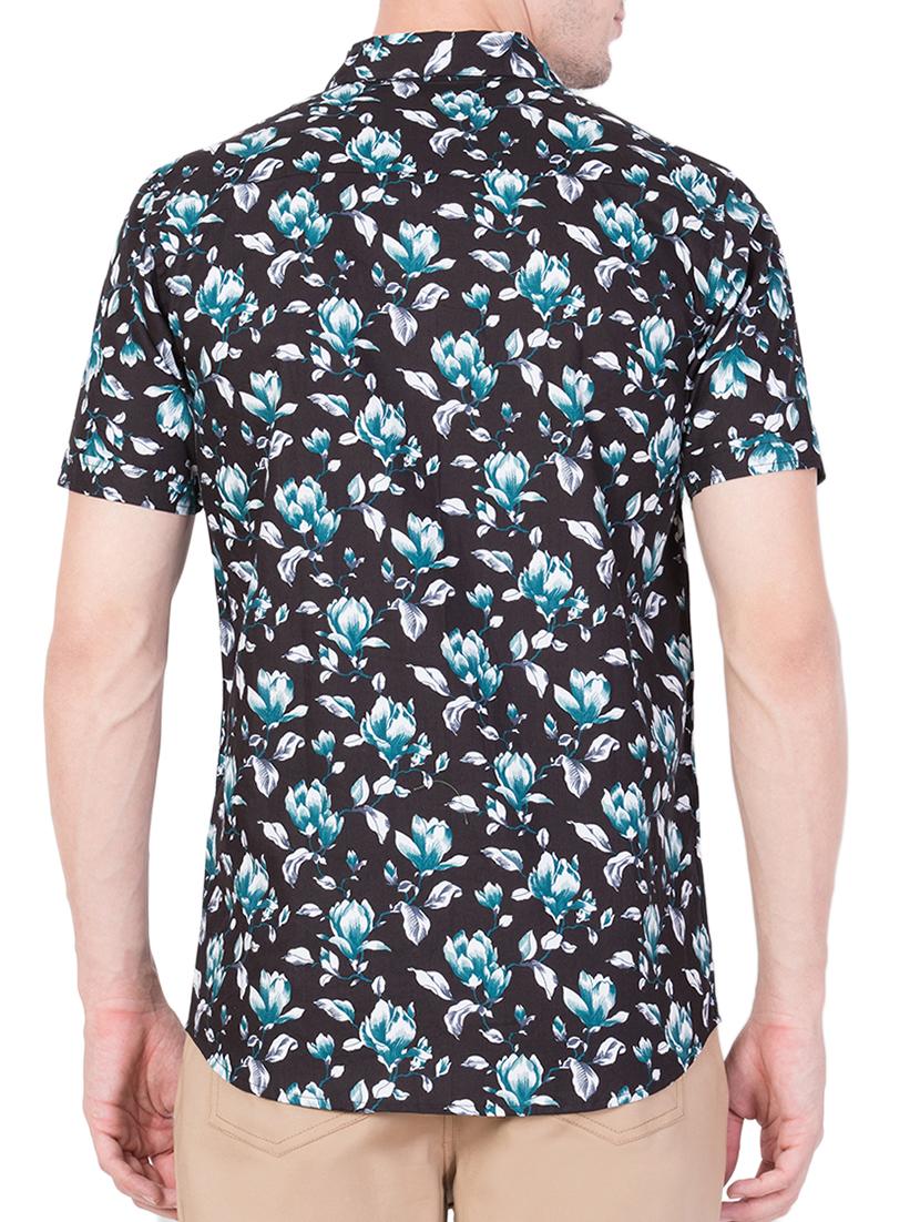 black cotton casual shirt - 15168661 - Zoom Image - 3