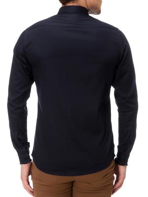 navy blue cotton casual shirt - 15168747 - Standard Image - 3