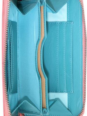 pink leather wallet - 15169213 - Standard Image - 3