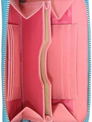 blue leather wallet - 15169214 - Standard Image - 3