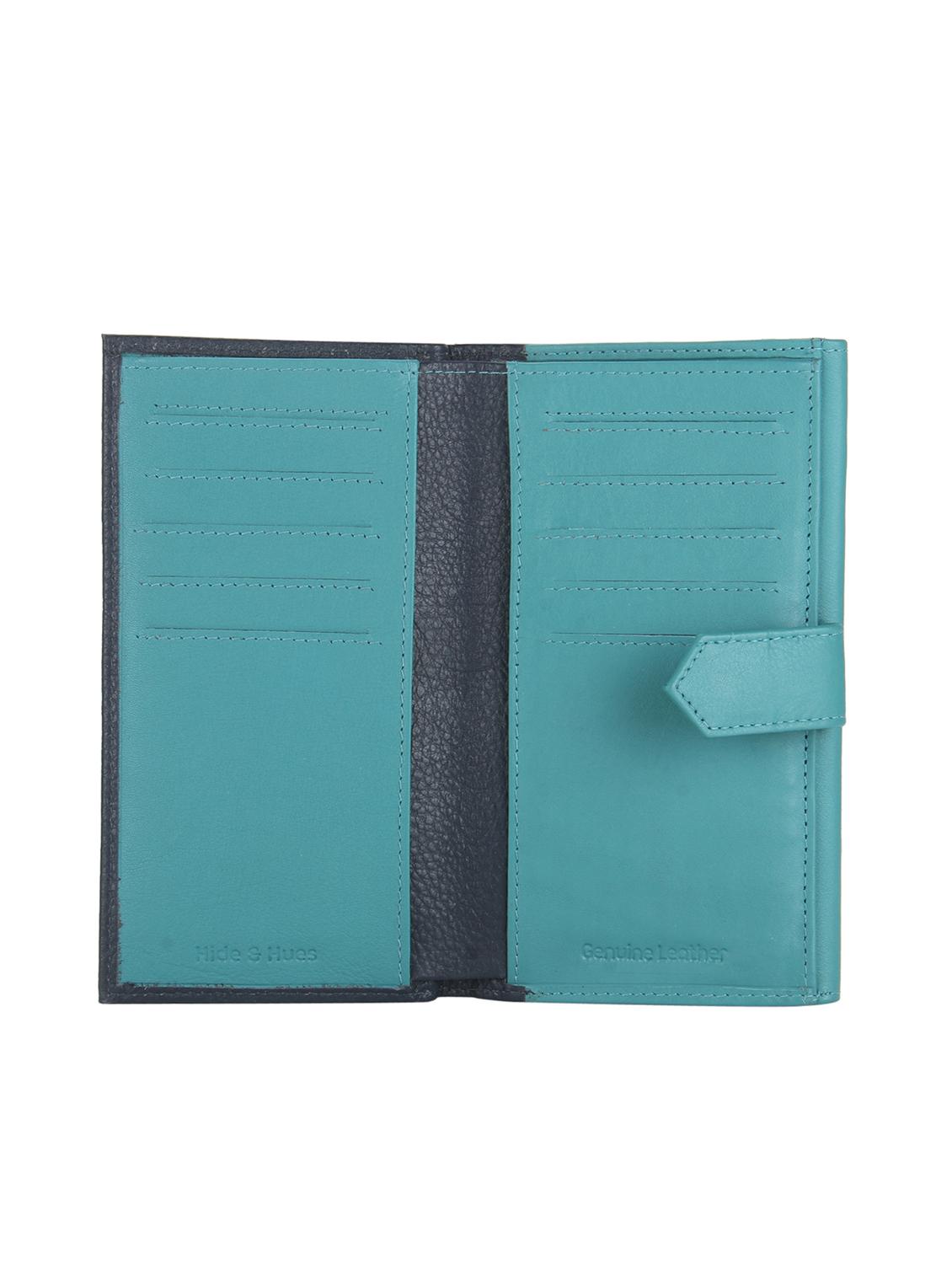 blue leather wallet - 15169225 - Zoom Image - 3