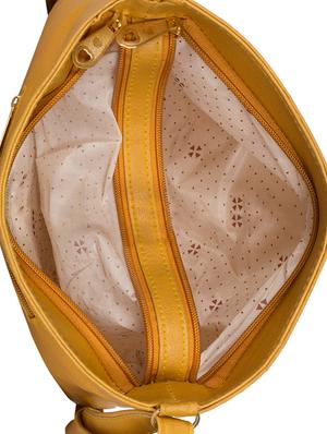 yellow leatherette regular sling bag - 15169361 - Standard Image - 3